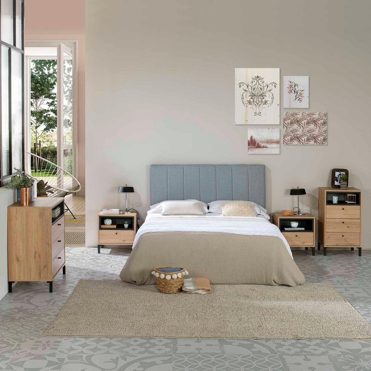 KOPFTEIL 150x60 cm Creta Grau - Grau, Textil (8/60/150cm) - VS Venta-stock