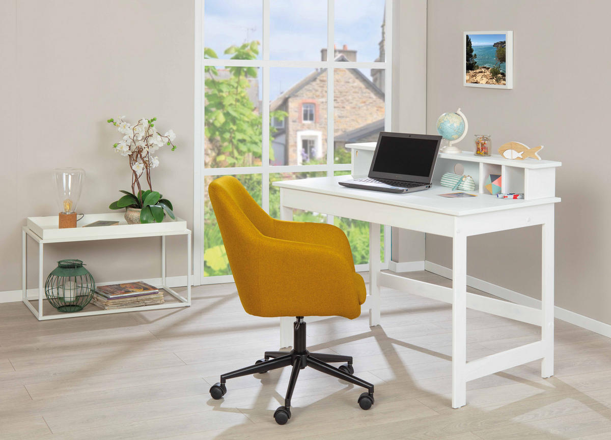 SCHREIBTISCH Weiss - Weiß, Holzwerkstoff (69/110/76cm) - ebuy24
