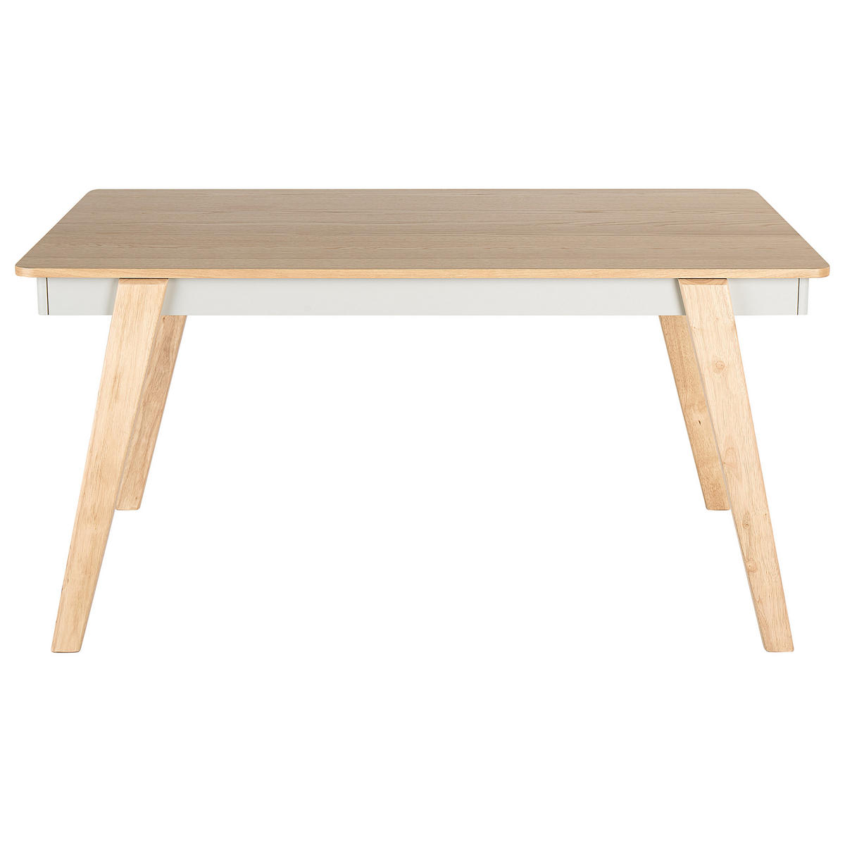 ESSTISCH 150/90/75 cm Hellbraun, Grau Rechteckig Phola - Hellbraun, Holzwerkstoff (90/150/75cm) - Beliani