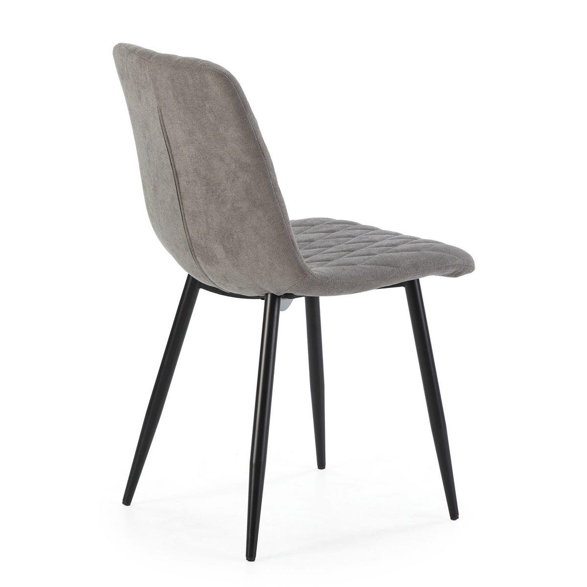 STUHL 4er-Set Abril grauer Stoff - Grau, Textil/Metall (45/84/56cm) - VS Venta-stock
