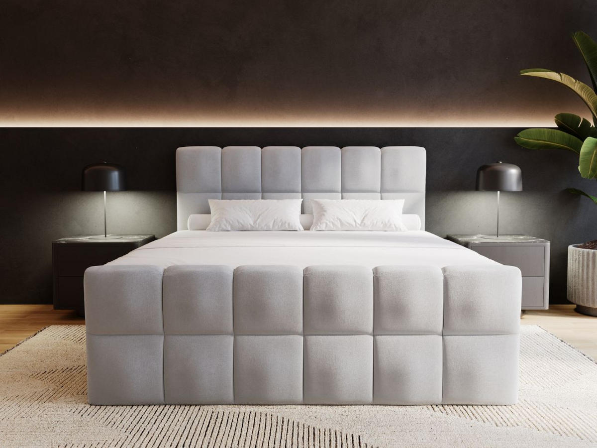 BOXBETT Alicante 140x200 Grau - Grau, Holz/Textil (140/200cm) - Graingold