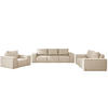 LOUNGEGARNITUR Gartenmöbel set 3 2 1 für den Garten, Terrasse, gartenmöbel lounge set SONNE EXCLUSICVE Beige - Beige, Holz - Kaiser Möbel