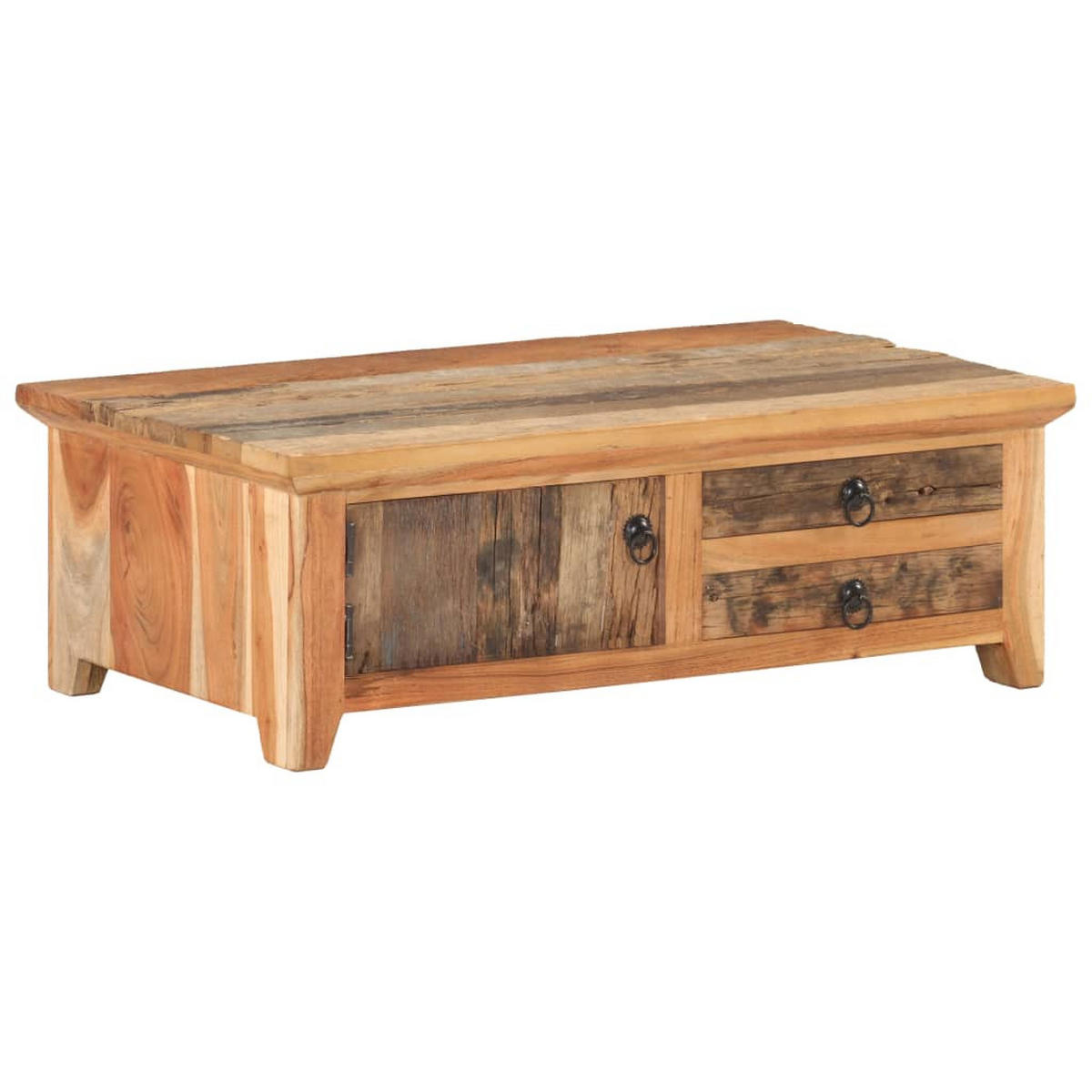 COUCHTISCH 90/50/31 Cm Recyceltes Massivholz - Braun, Holz (90/50/31cm) - vidaXL