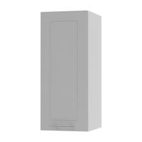 KÜCHENHÄNGESCHRANK Kvantum W2/30 Dust Grey Matt / Weiß Matt 30 / 32,5 / 72cm - Weiß/Grau, Holz/Holzwerkstoff (30/72/32.5cm) - Feldmann-Wohnen