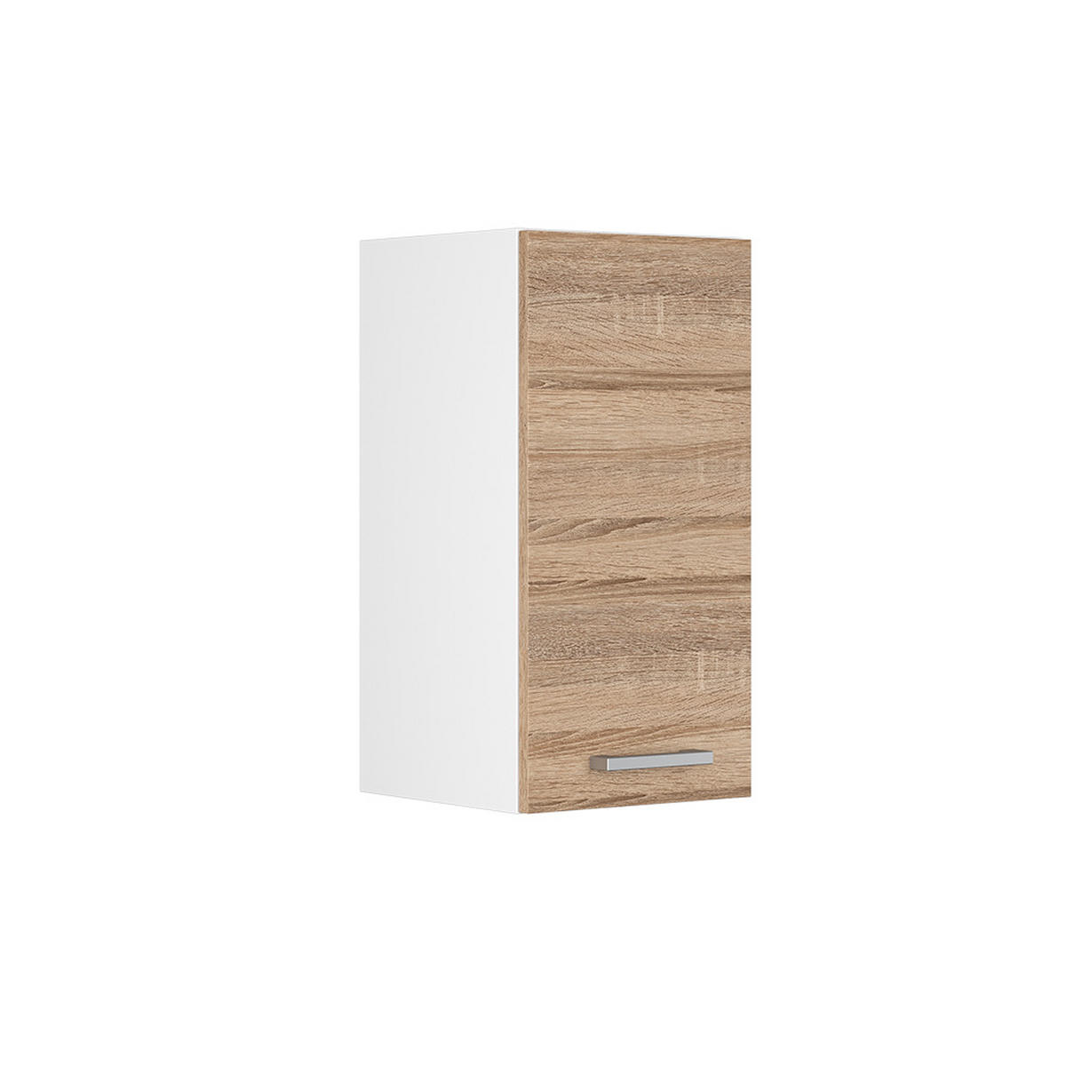 HÄNGESCHRANK R-Line Sonoma 30 cm - Weiß/Sonoma Eiche, Holzwerkstoff (30/60/31cm) - Vicco