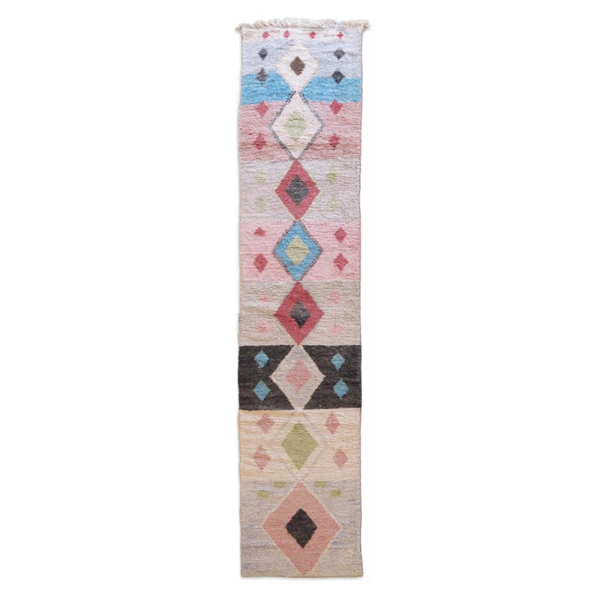 BERBERTEPPICH aus reiner Wolle 89x 492 cm - Multicolor, Naturmaterialien (89/492cm) - AFK Living