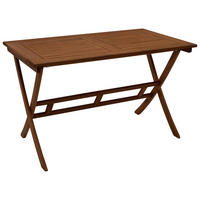 GARTEN-KLAPPTISCH Belmond aus Eukalyptusholz, geölt, BxTxH: 70x120x74 cm - Braun, Holz (120/70/74cm) - TPFGarden