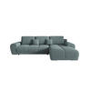ECKSOFA BEGA L Rechts ARAGON 75 mit Schlaffunktion - Blau, Textil (289/185cm) - Bedante