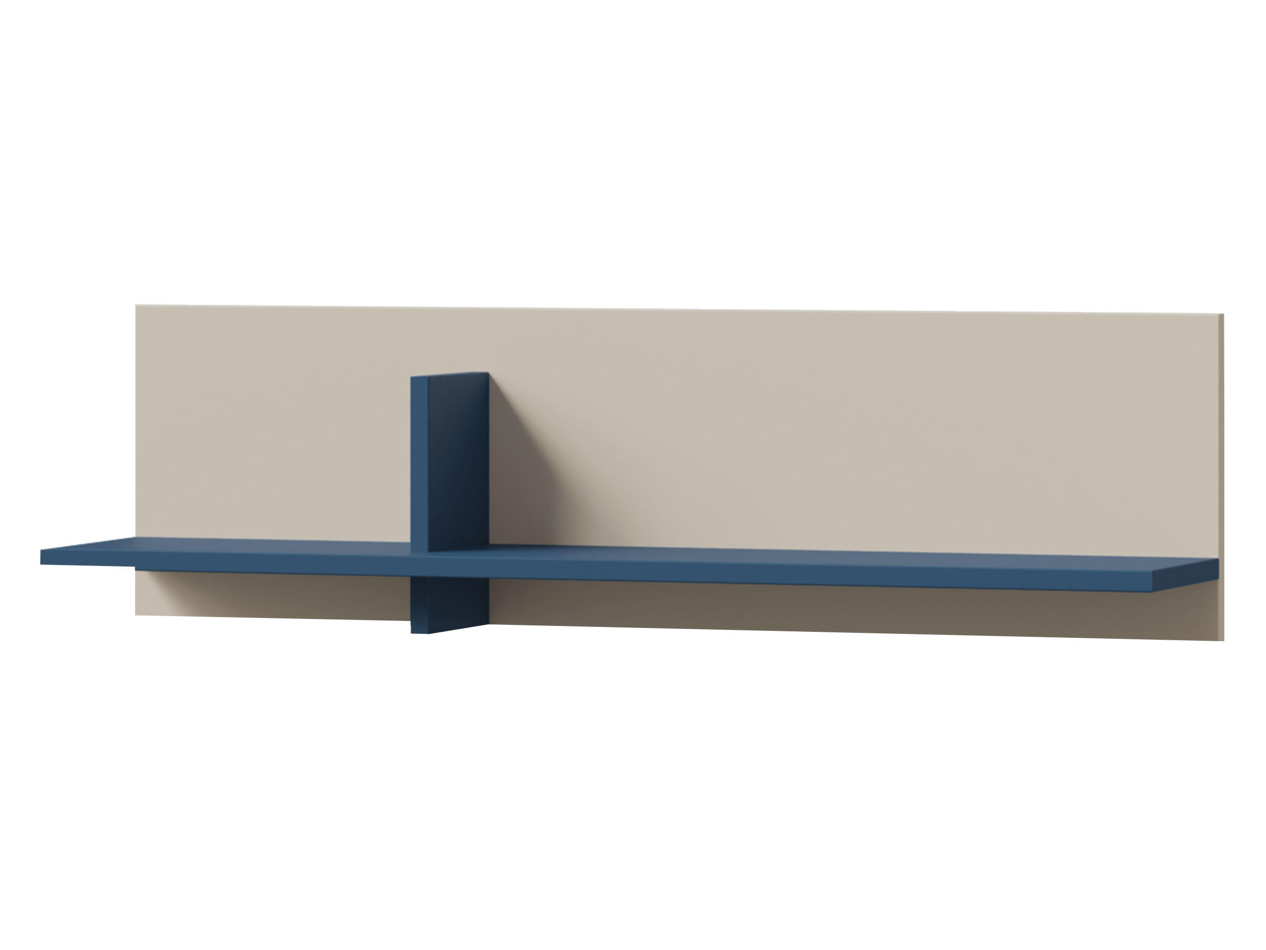 WANDREGAL Lorin LO16 - Kaschmir/Blau, Holzwerkstoff (90/25/24cm) - MIRJAN24