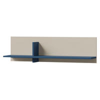 WANDREGAL Lorin LO16 - Kaschmir/Blau, Holzwerkstoff (90/25/24cm) - MIRJAN24