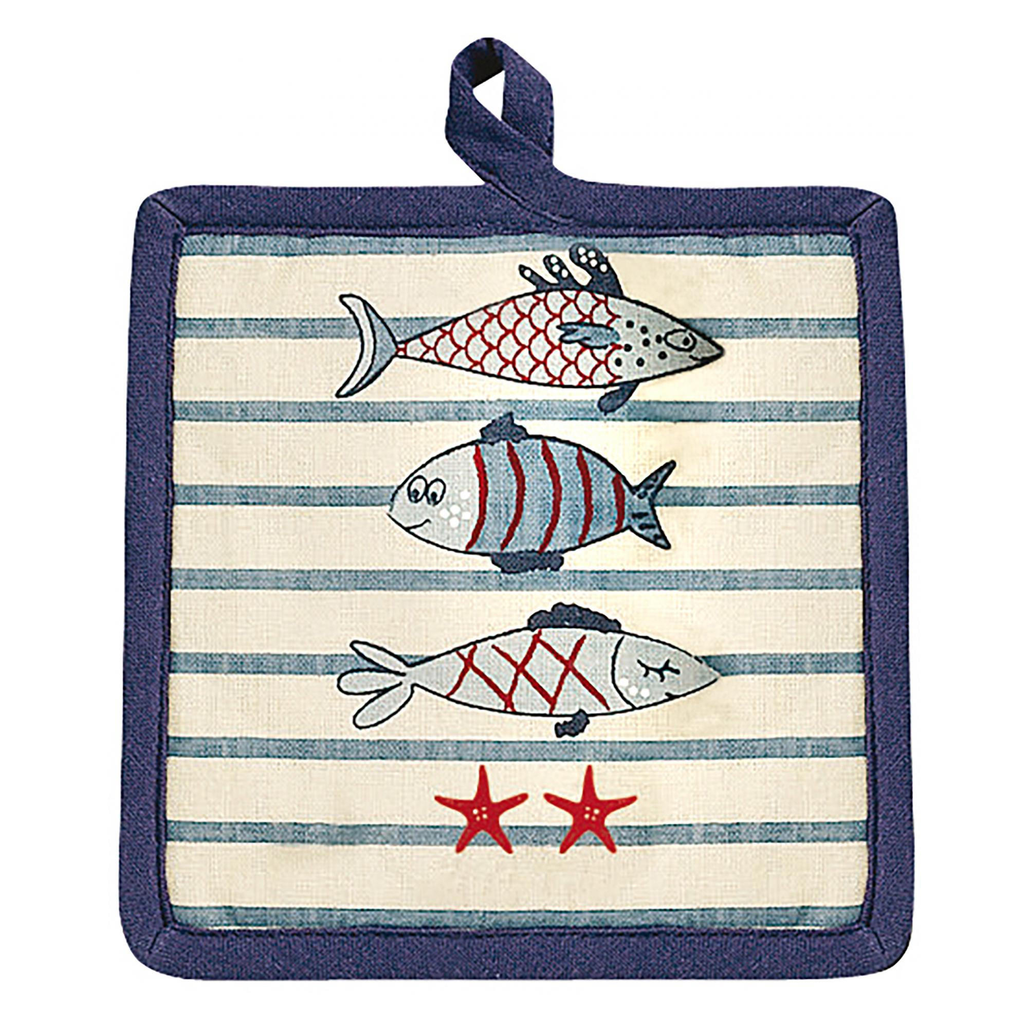 TOPFLAPPEN New Pesk blau 18 x 18 cm - Blau, Textil (18/18cm) - Winkler