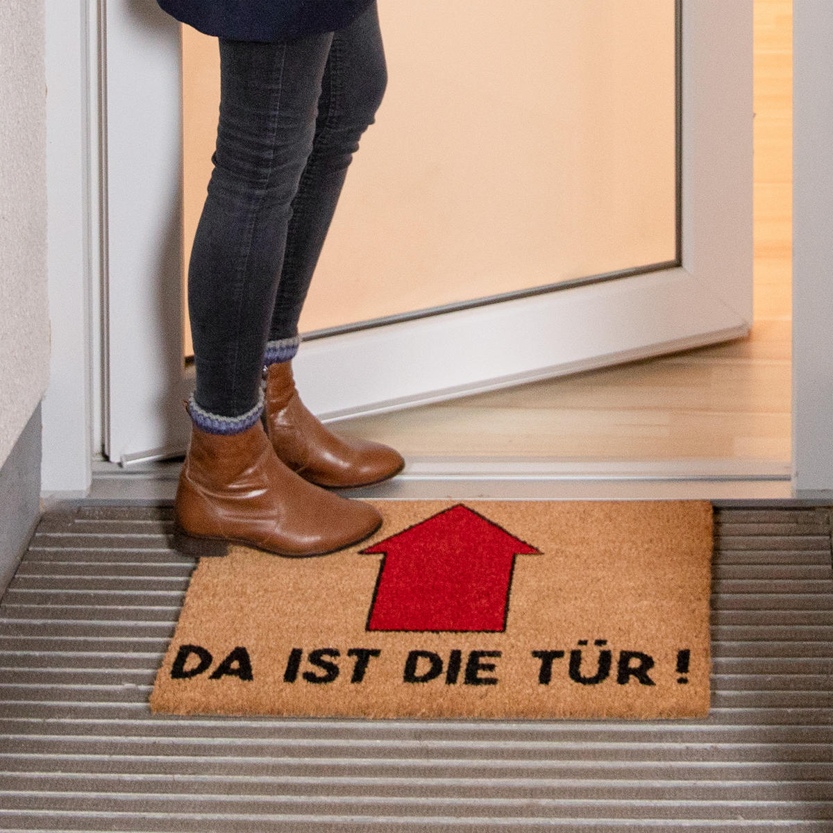 FUSSMATTE - Multicolor, Kunststoff/Textil (60/40cm) - Relaxdays