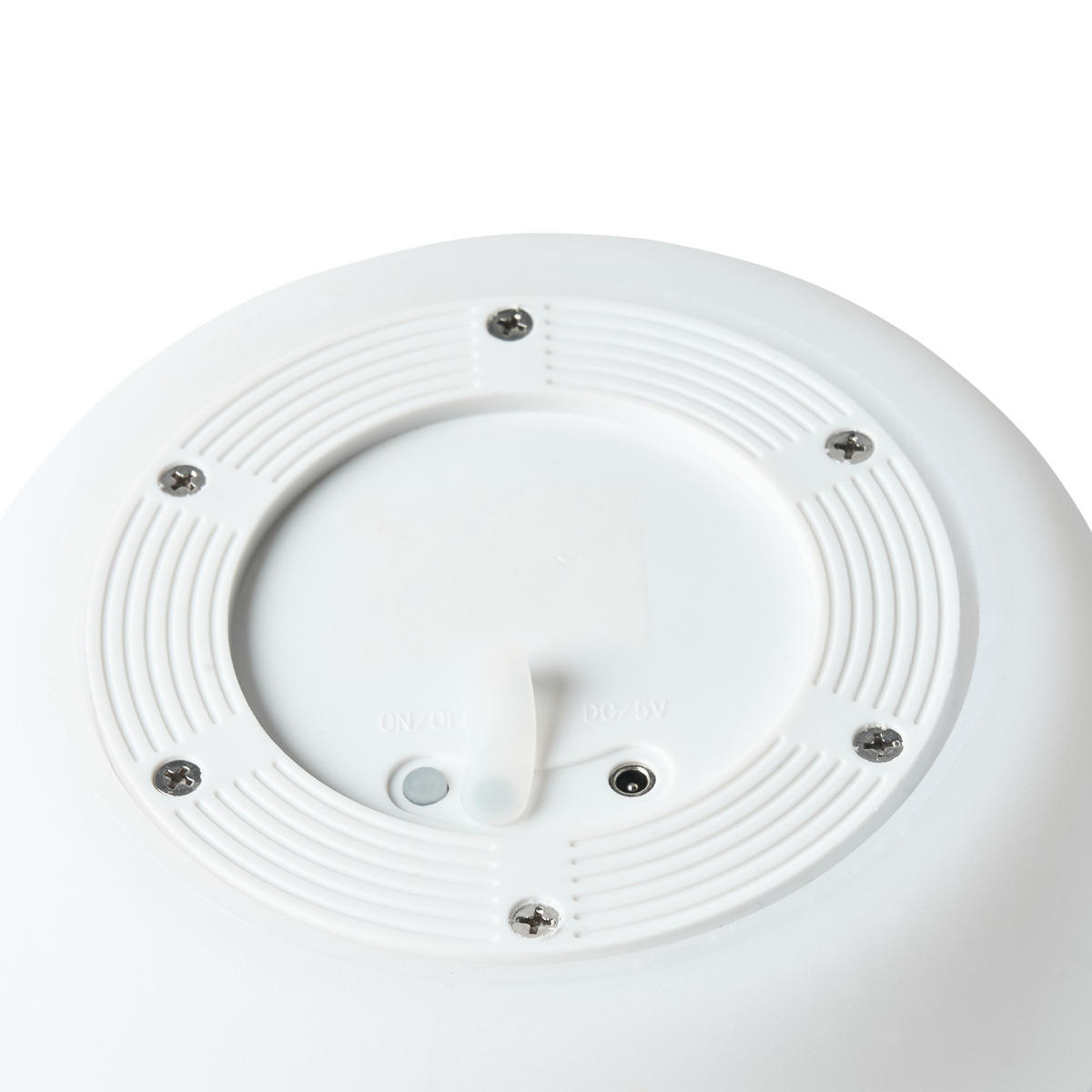LED-TISCHLAMPE Weiß Tuira - Weiß, Kunststoff (21/21/22cm) - Beliani