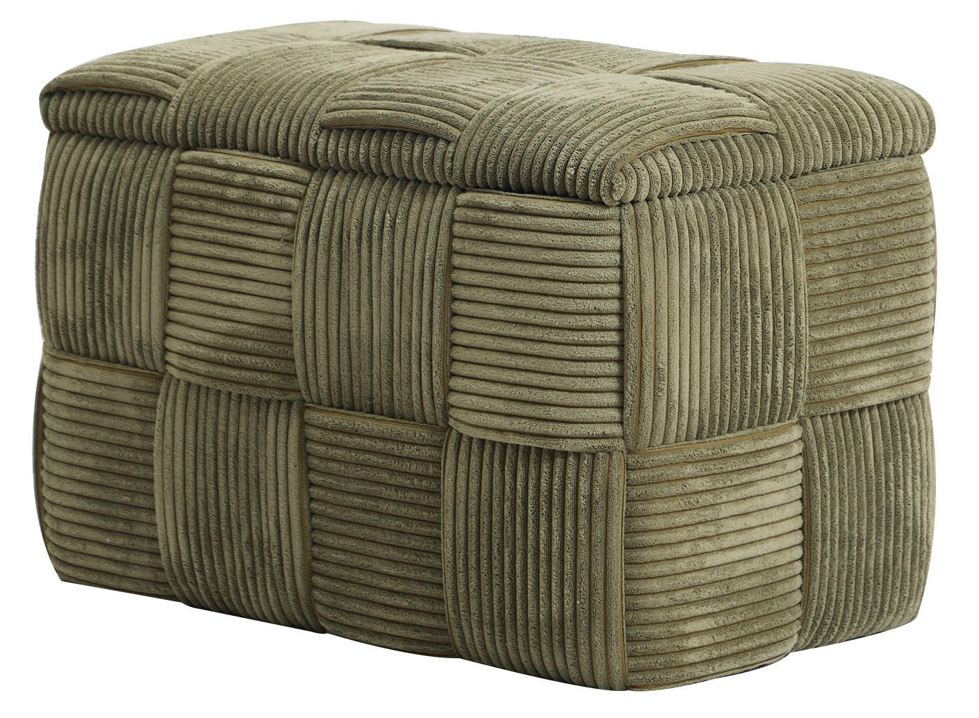 SITZBANK Kord Grün - Grün, Textil (64/38/36cm) - Nordlys