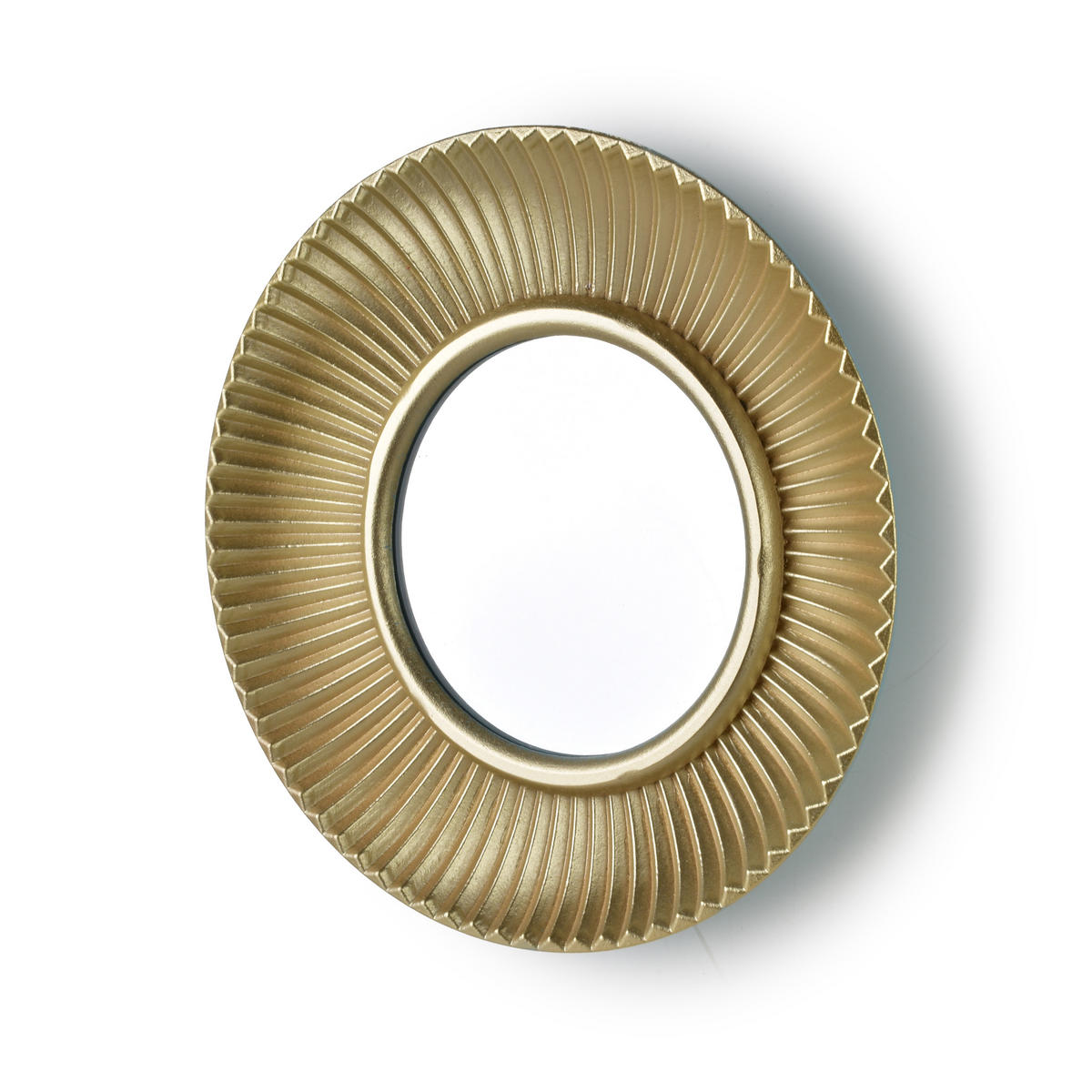 DEKO-SPIEGEL Daz Gold 28x28x3 cm Holzwerkstoff - Goldfarben, Holzwerkstoff (28/3/28cm) - Mondex