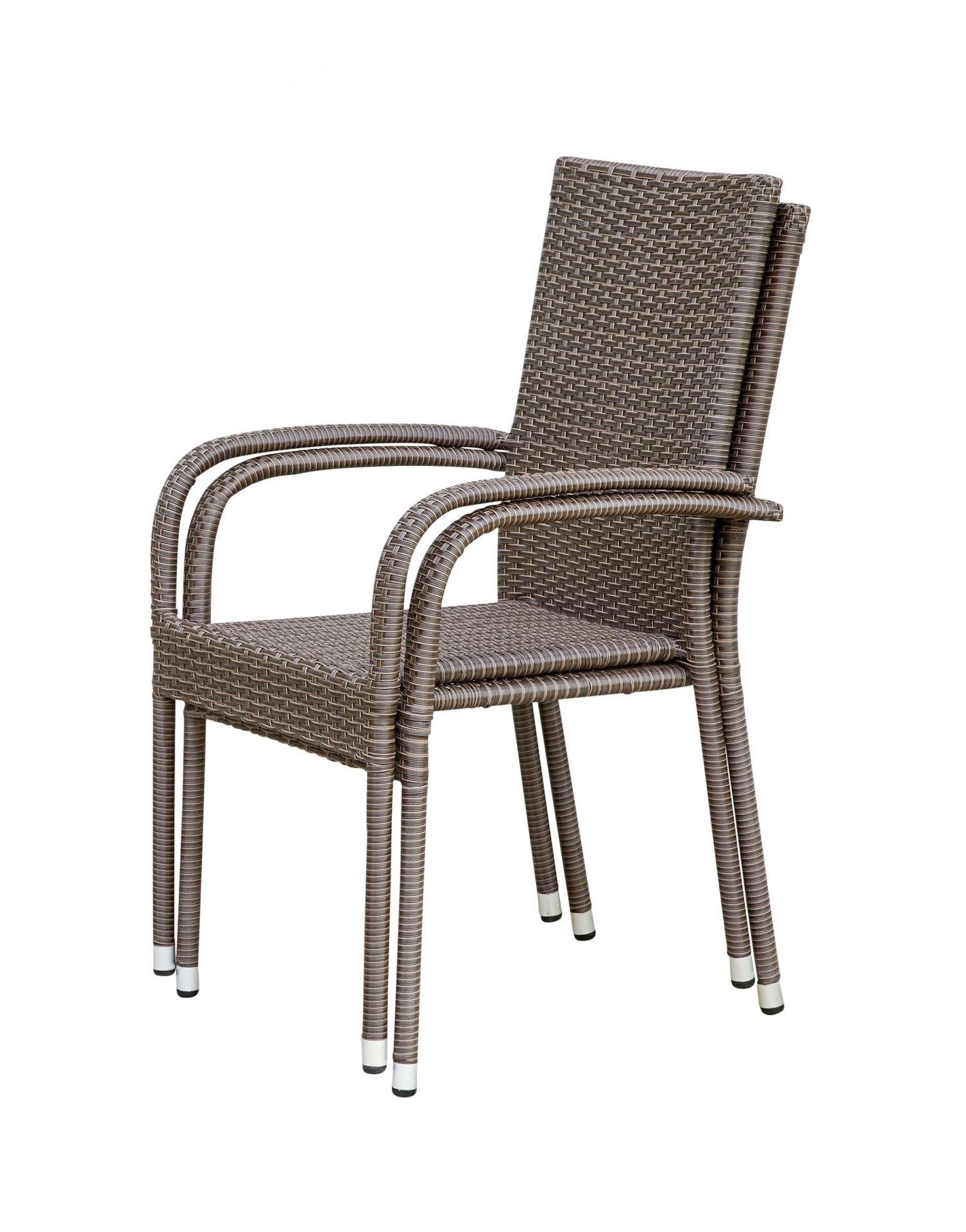 GARTENSTUHL Oslo, Polyrattan, braun - Braun, Kunststoff/Metall (56/94/64cm) - dasmöbelwerk