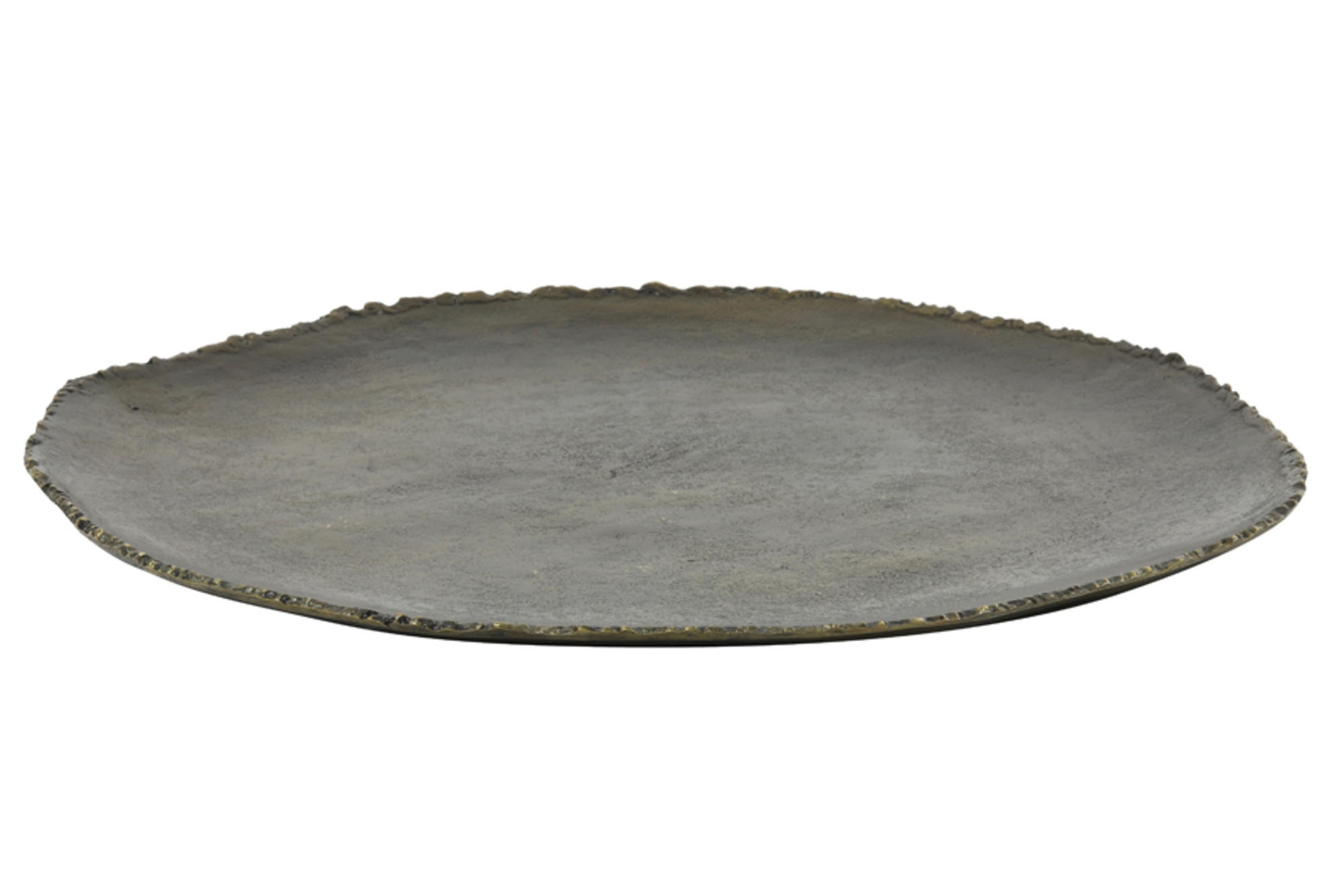 SCHALE Xibor Bronze 52/51/2,5 cm - Bronzefarben, Metall (2.5cm) - Light & Living