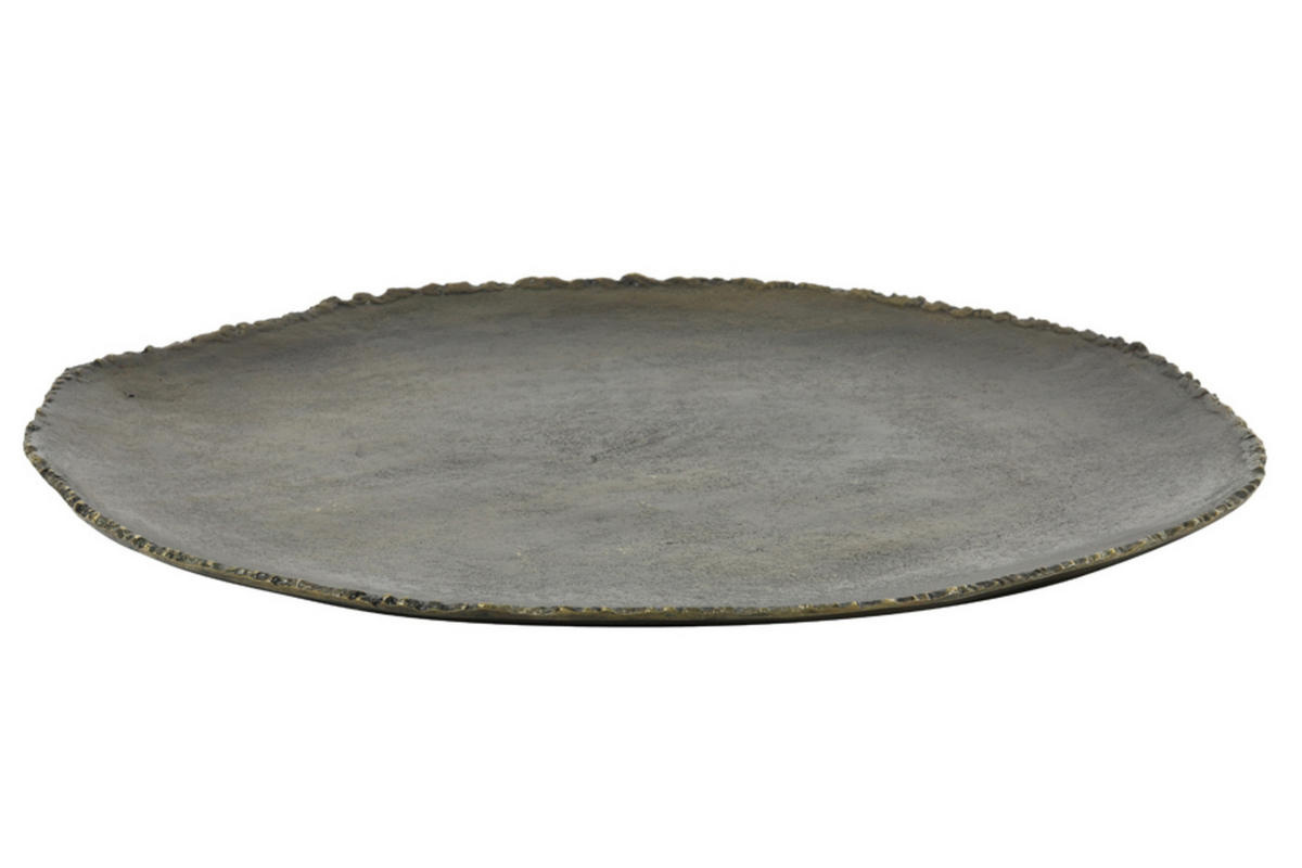 SCHALE Xibor Bronze 52/51/2,5 cm - Bronzefarben, Metall (2.5cm) - Light & Living