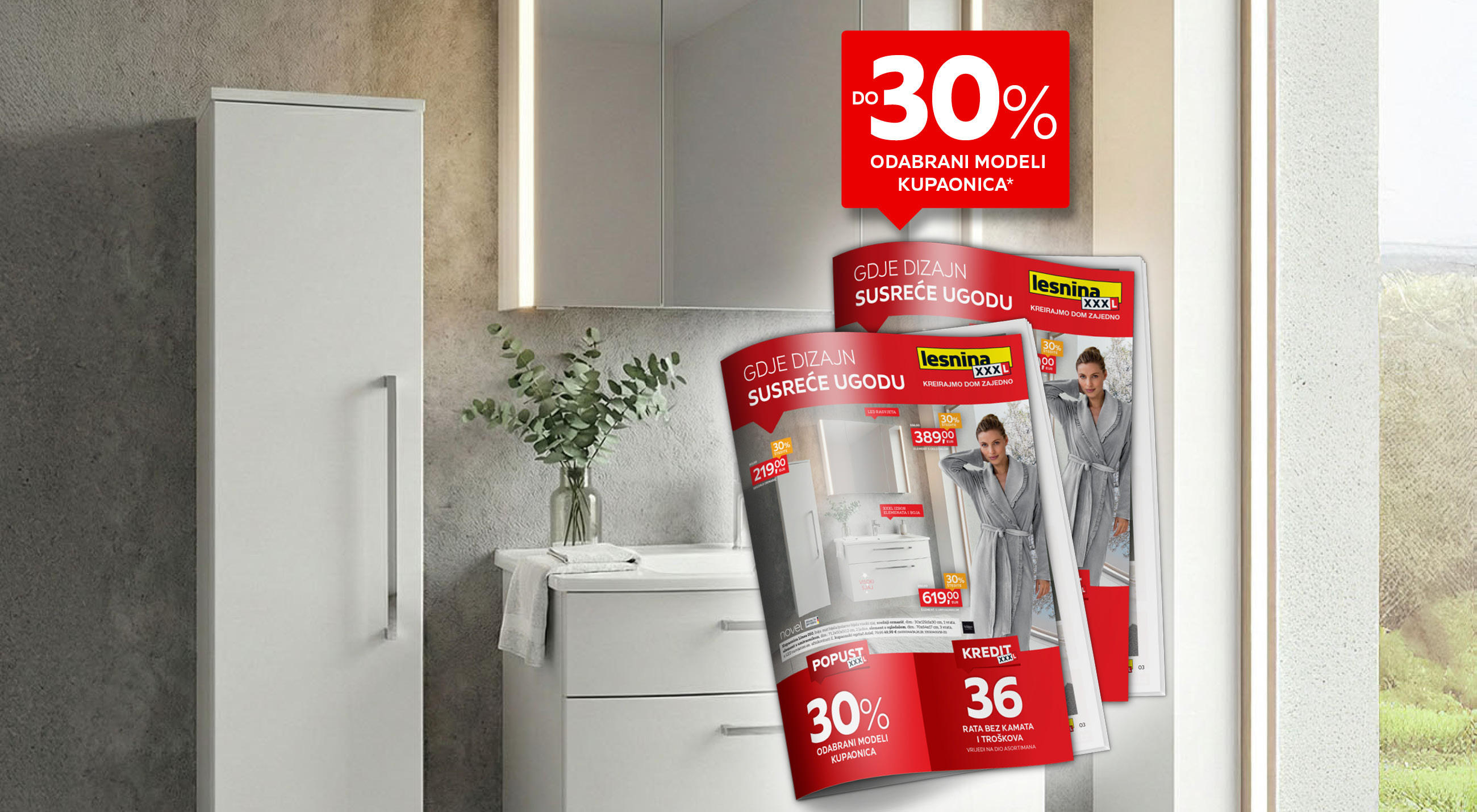 Do 30% odabrani modeli kupaonica*