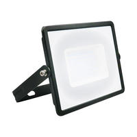 LED BAUSTRAHLER Schwarz 50 Watt - Schwarz, Glas (19.8/2.8/16.7cm)