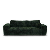SCHLAFSOFA mit Stauraum LIOR Gemusterter Samt Tannengrün 260cm - Waldgrün/Dunkelgrün, Textil (260/83/100cm) - Premium Interiors