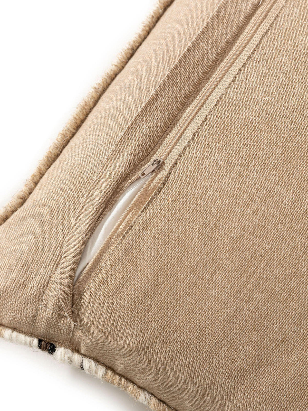KISSENBEZUG Bahati Beige 45x45 cm - Beige, Textil (45/45cm) - benuta Pop
