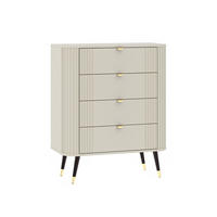 KOMMODE mit 4 Schubladen, Kaschmir, 78,4 x 40 x 98,4 cm - Kaschmir, Holzwerkstoff (78.4/98.4/40cm) - 3XE LIVING