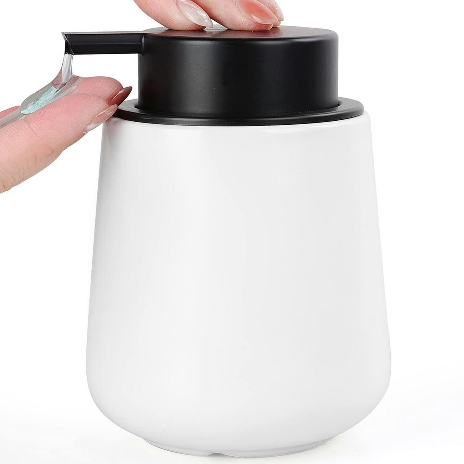SEIFENSPENDER Keramik Weiß 350ml - Weiß, Keramik (5.8/12.5/9.2cm)
