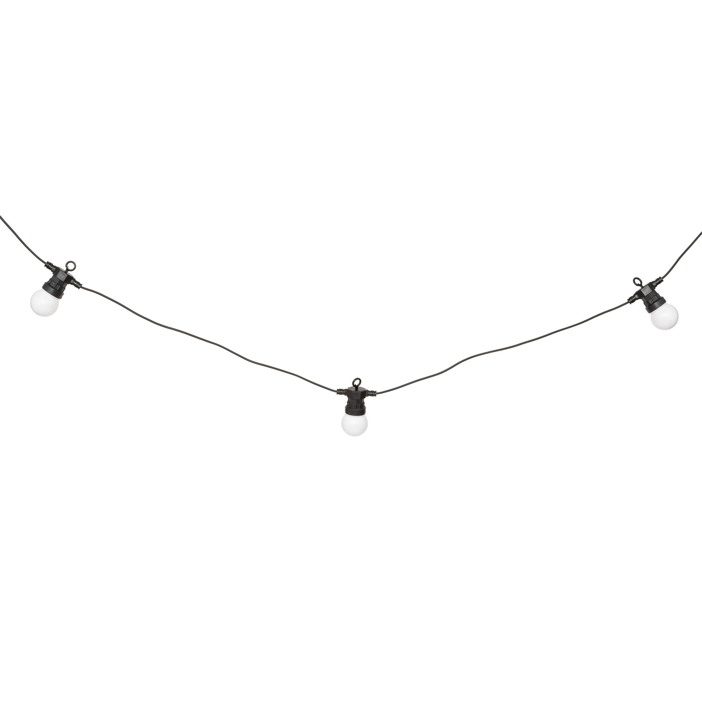 LED-LICHTERKETTE Solar Soa 10 Glühbirnen 8 m - Schwarz, Metall (800cm) - Atmosphera Createur d´interieur