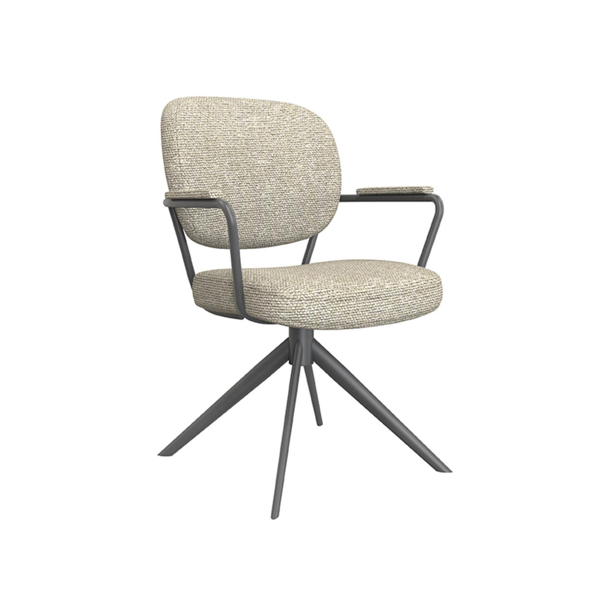 ESSZIMMERSTUHL Basel Beige 64/61/89 cm 2er-Set - Beige, Textil (61/89/64cm) - LABEL51