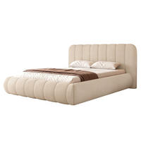 POLSTERBETT Gallo 160x200 cm Beige Schlingengewebe – (Doppelbett mit Bettkasten, Lattenrost, voluminöses Kopfteil) - Beige, Holz/Holzwerkstoff (160/200cm) - Ravio