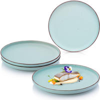 SPEISETELLER BOMBAY BREEZE - 4 teilig aus Steingut - Hellblau, Stein (27cm) - Sänger