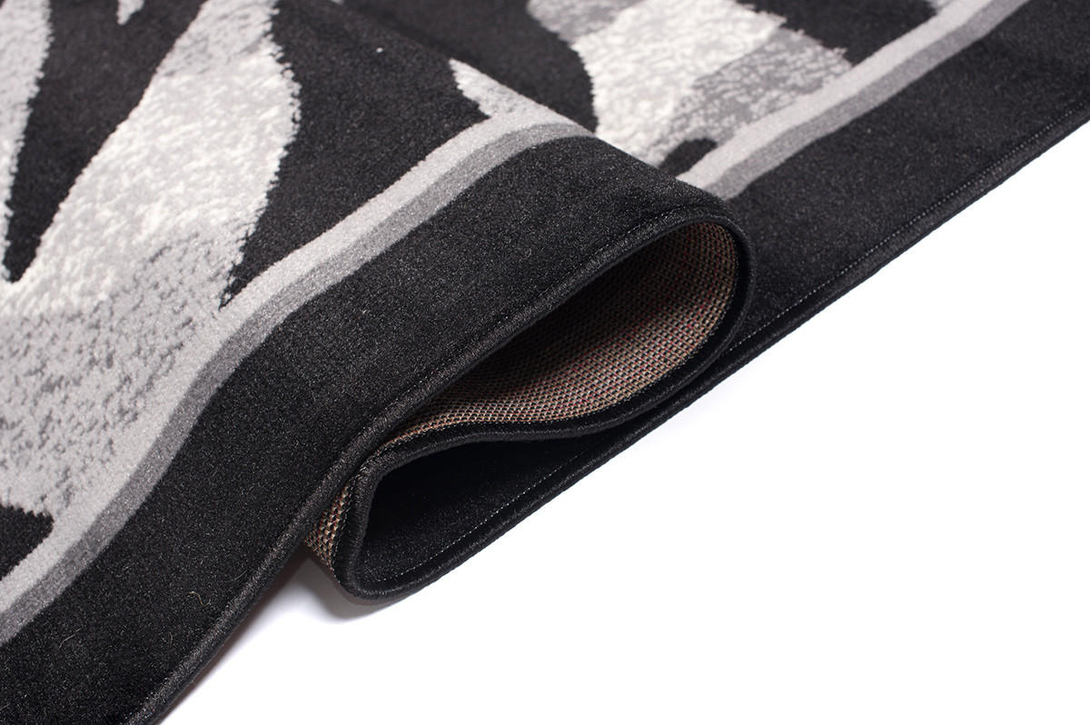 TEPPICH DREAM Schwarz Hellgrau 180/250 cm - Hellgrau/Schwarz, Textil (180/250cm) - Tapiso