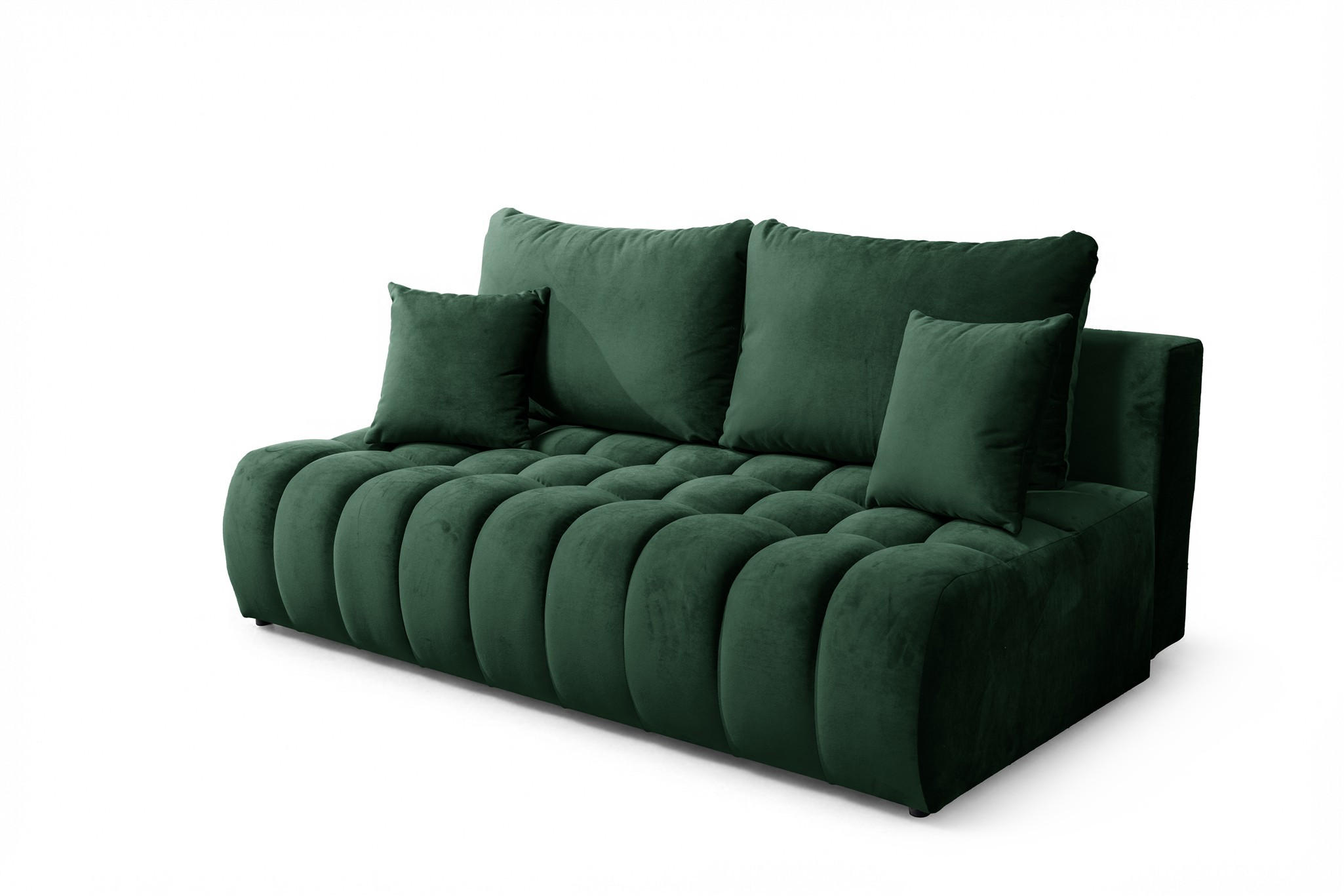 SCHLAFSOFA Nina - Grün, Holzwerkstoff/Textil (200/96/107cm) - Fun Möbel