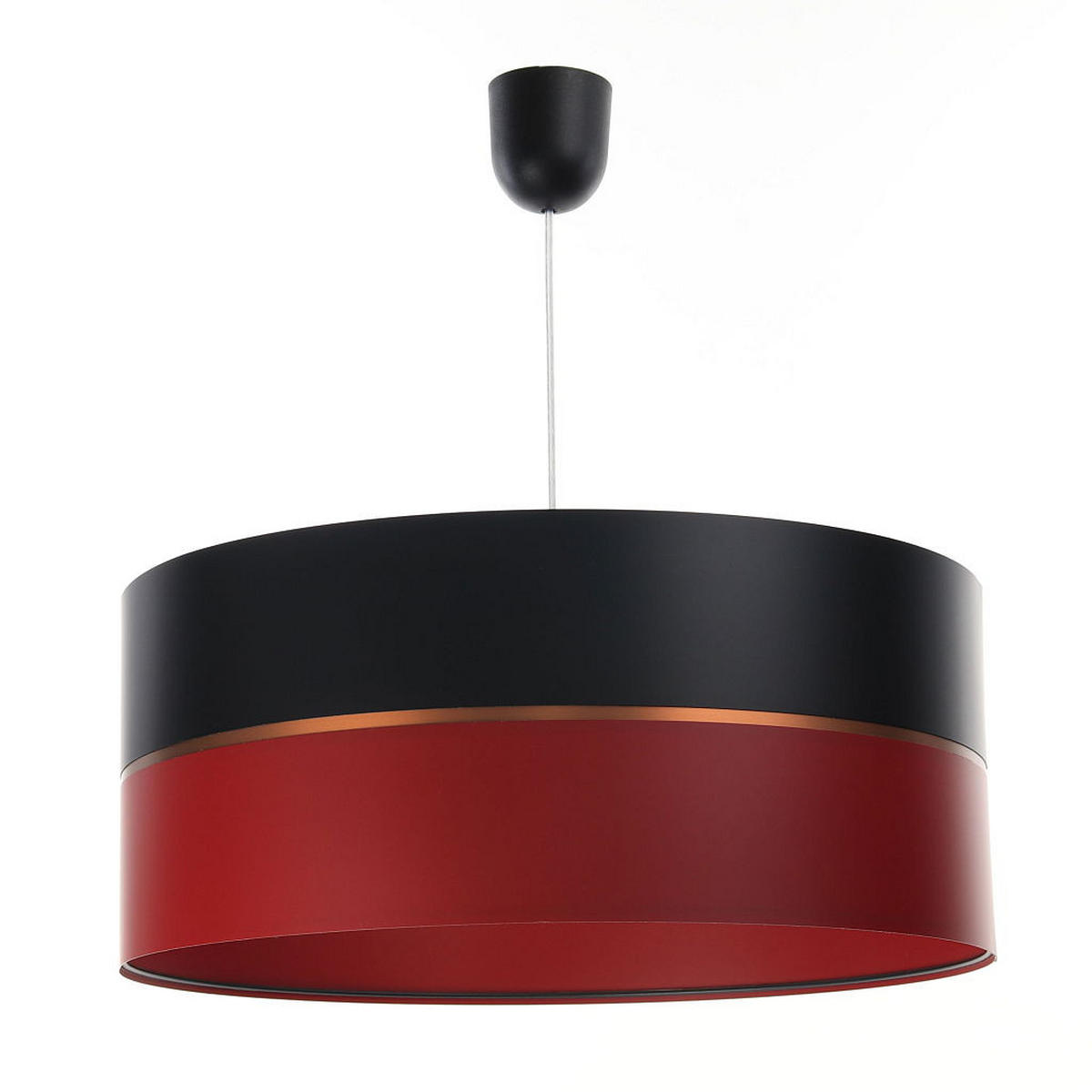 HÄNGELEUCHTE Rot 30/21 cm - Rot/Schwarz, Kunststoff (30/0.45/21cm) - ONZENO