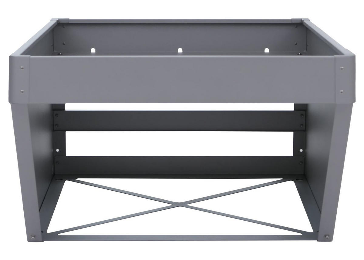 MÄHROBOTER-GARAGE mit Pflanzkasten 40x60x70cm Grau - Grau, Metall (60/40/70cm) - PROREGAL