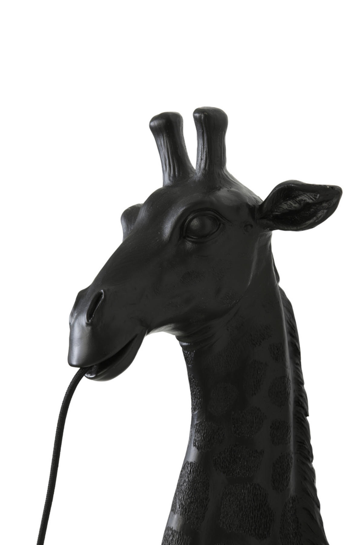 WANDLEUCHTE Giraffe Schwarz 20,5/19/61 cm - Schwarz, Kunststoff (19/61/20.5cm) - Light & Living