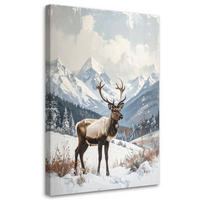 LEINWANDBILD Weihnachten 80x120cm - Weiß, Textil (80/120cm) - Feeby