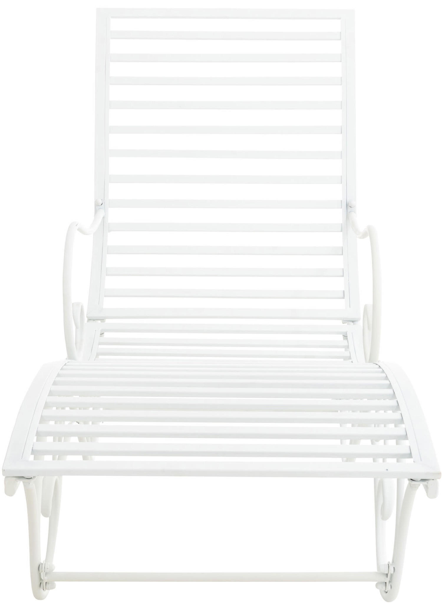 GARTENLIEGE Aurelle weiß - Weiß, Metall (58/101/140cm) - TPFGarden