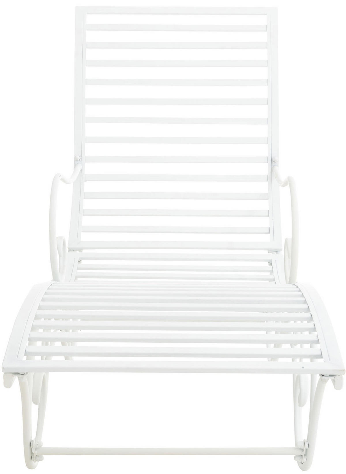 GARTENLIEGE Aurelle weiß - Weiß, Metall (58/101/140cm) - TPFGarden
