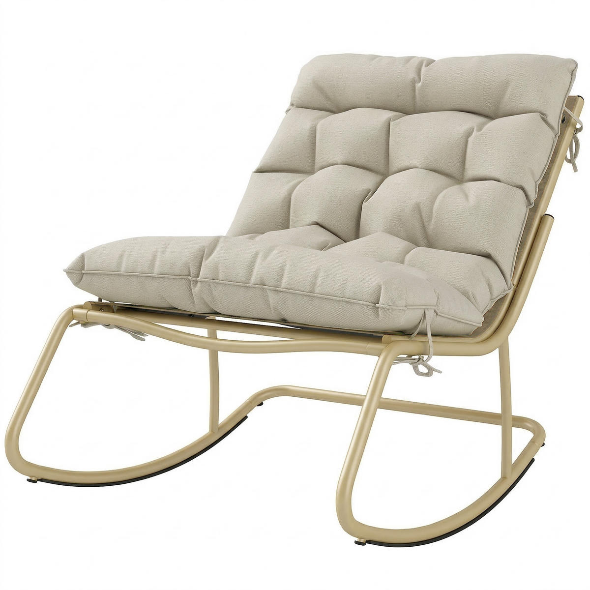 GARTENSCHAUKELSTUHL DE-15326 Beige - Beige, Metall (70/76/113cm) - ComfortXL