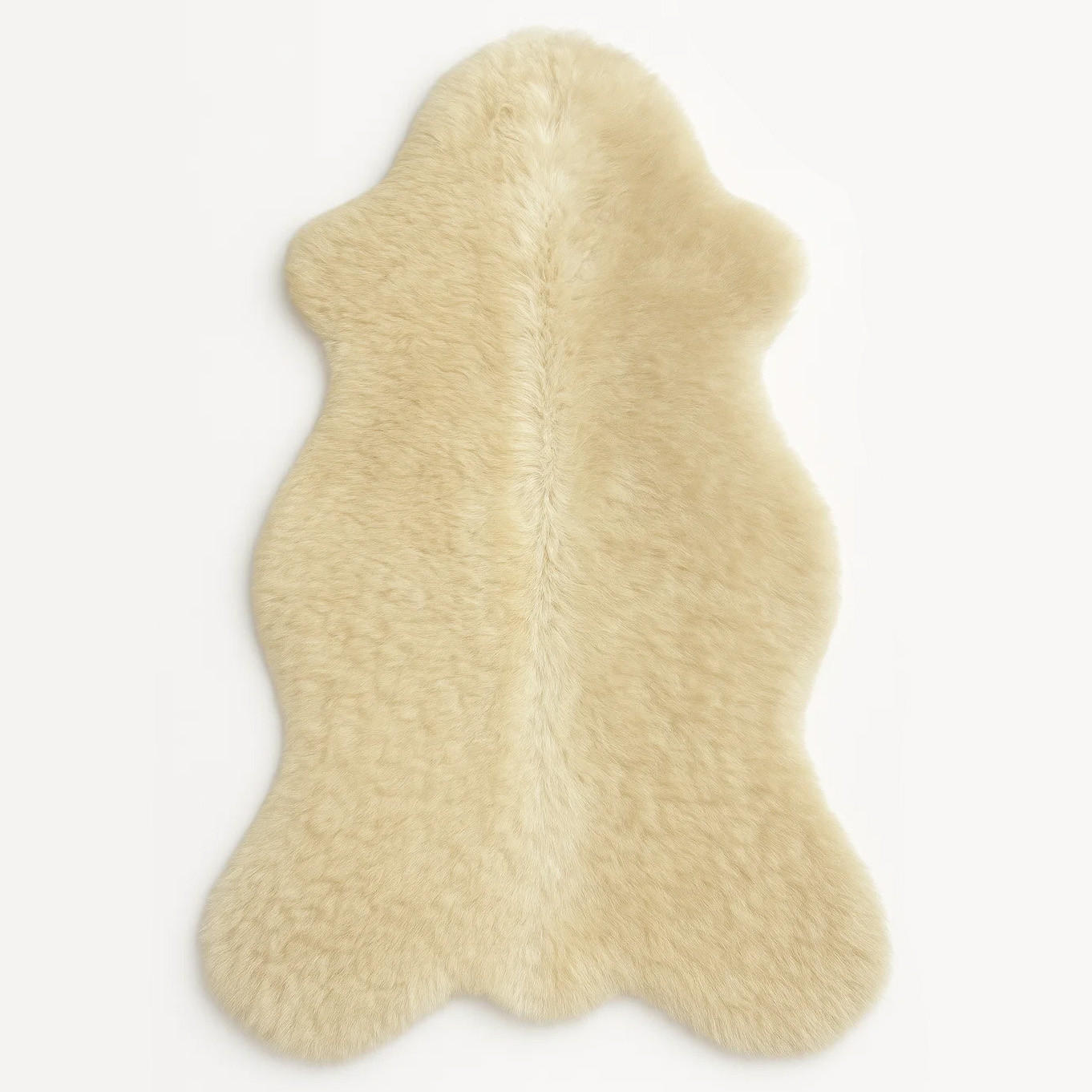 Provellus Schaffell Creme, Weiß, Beige 60x110 cm