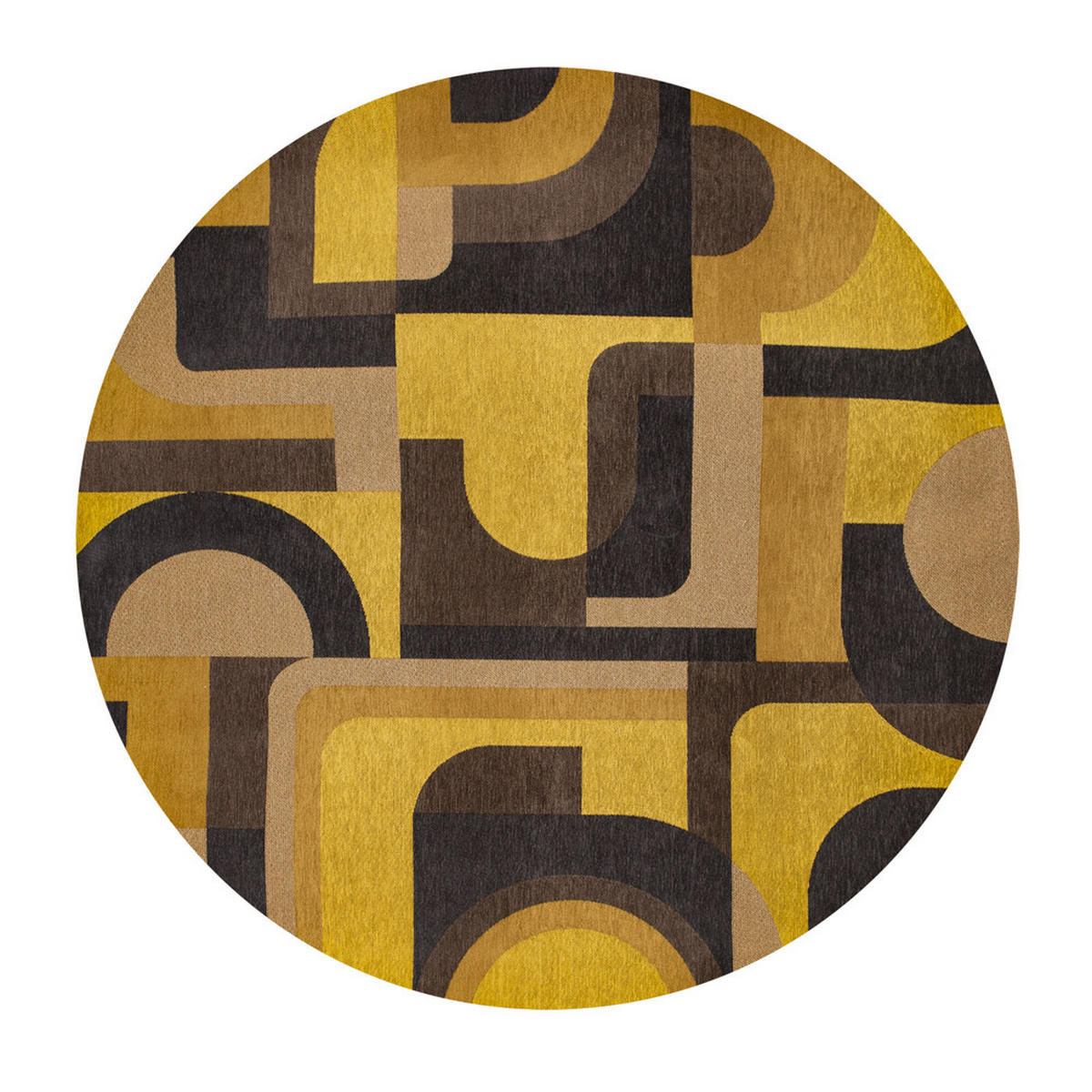 TEPPICH Yellow Meyer Nuance 240/240 cm - Gelb, Textil (240/240cm) - Louis De Poortere