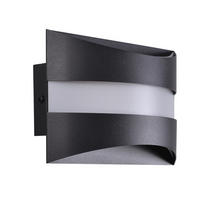 LED-WANDLEUCHTE Illuminant 21/13/8 cm - Schwarz, Metall (13/8/21cm) - ZMH