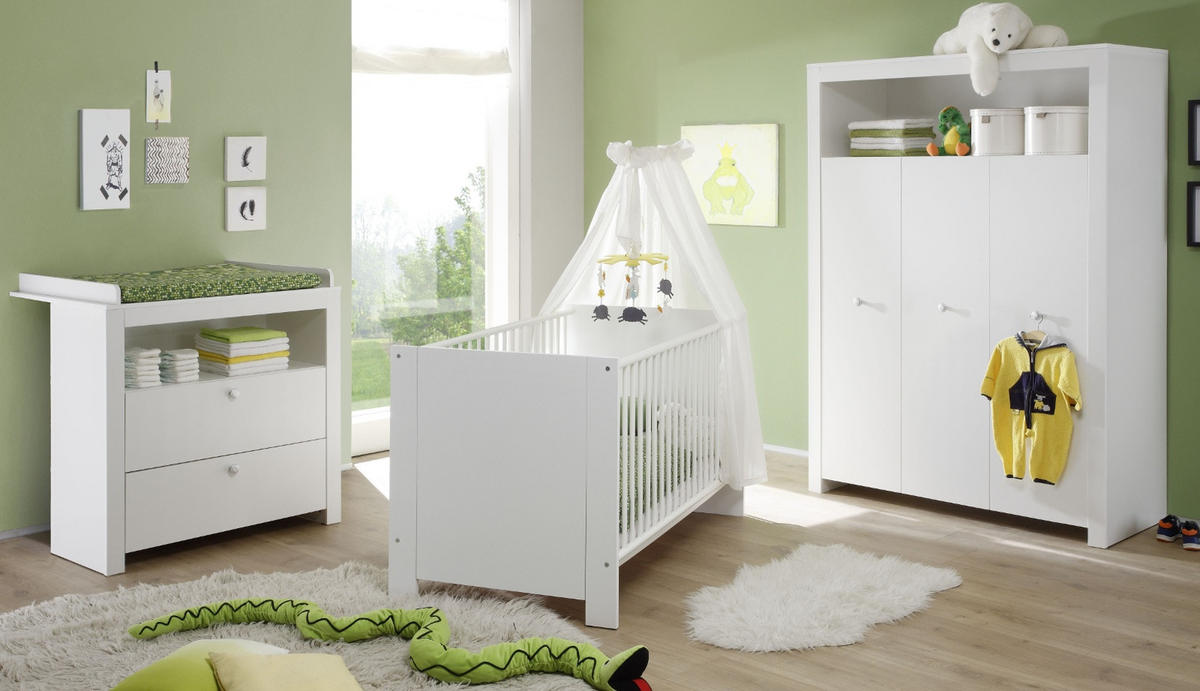 WICKELKOMMODE weiß Babymöbel Wickeltisch 96 x 111 cm - Silberfarben/Weiß, Holzwerkstoff/Kunststoff (96/104/69cm) - Top.Furn