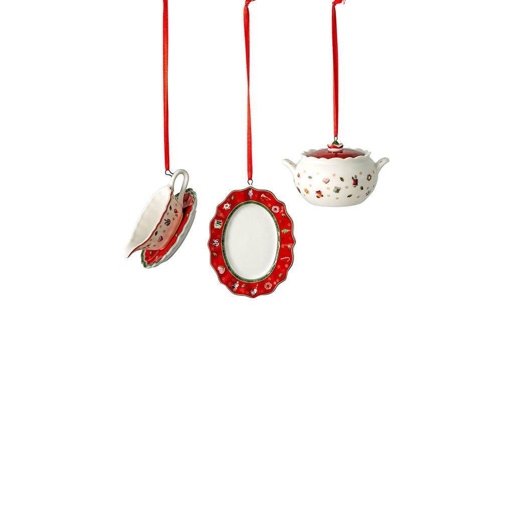 ORNAMENTE SERVIERTEILE Toy's Delight Decoration bunt 3er Set - Multicolor, Keramik (1/1/1cm) - Villeroy & Boch