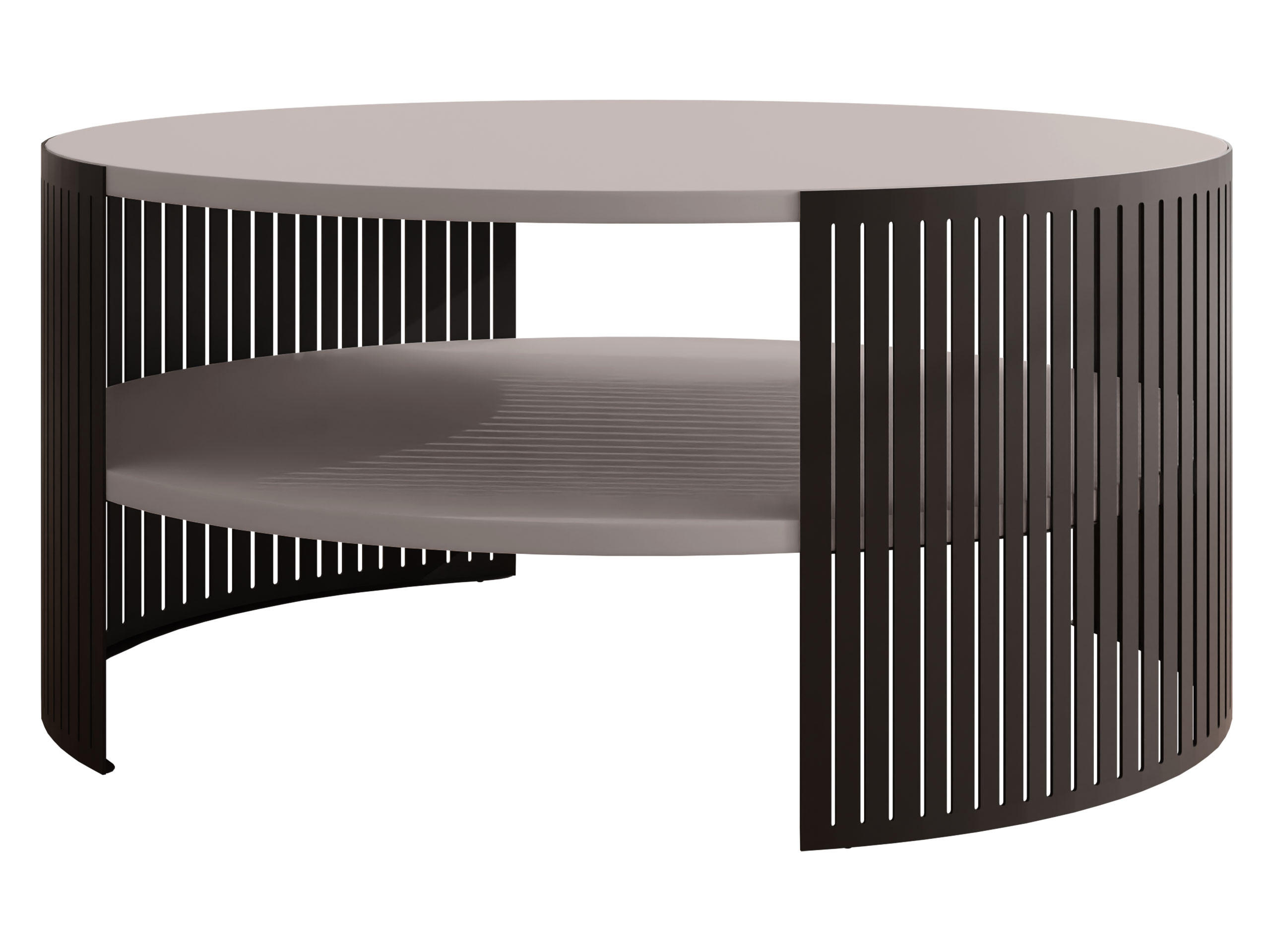 COUCHTISCH Fikoli - Kaschmir/Schwarz, Holzwerkstoff/Metall (75/75/40cm) - MIRJAN24