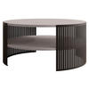 COUCHTISCH Fikoli - Kaschmir/Schwarz, Holzwerkstoff/Metall (75/75/40cm) - MIRJAN24