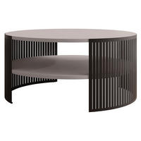 COUCHTISCH Fikoli - Kaschmir/Schwarz, Holzwerkstoff/Metall (75/75/40cm) - MIRJAN24