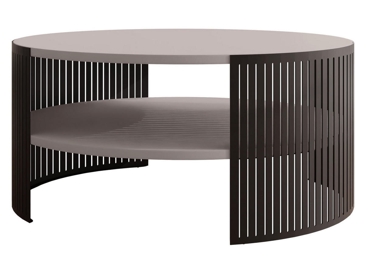 COUCHTISCH Fikoli - Kaschmir/Schwarz, Holzwerkstoff/Metall (75/75/40cm) - MIRJAN24